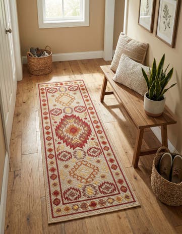2' x 5' Easy-Clean Baja Indoor / Outdoor Runner Rug