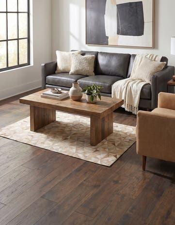 4' x 6' Cowhide Stocks Rug