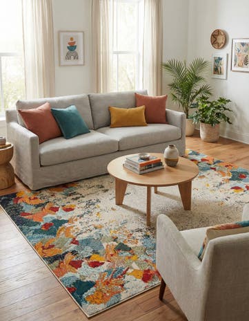 9' x 12' Washable Theia Rug
