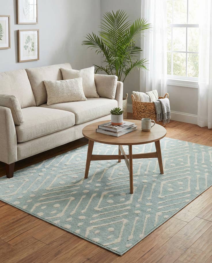 Detail image of 4' x 6' Easy-Clean Sabrina Soto Ella Indoor / Outdoor Rug