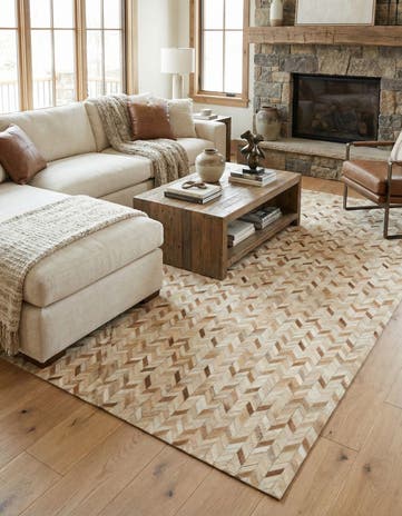 7' 11 x 10' 8 Cowhide - Patchwork Rug