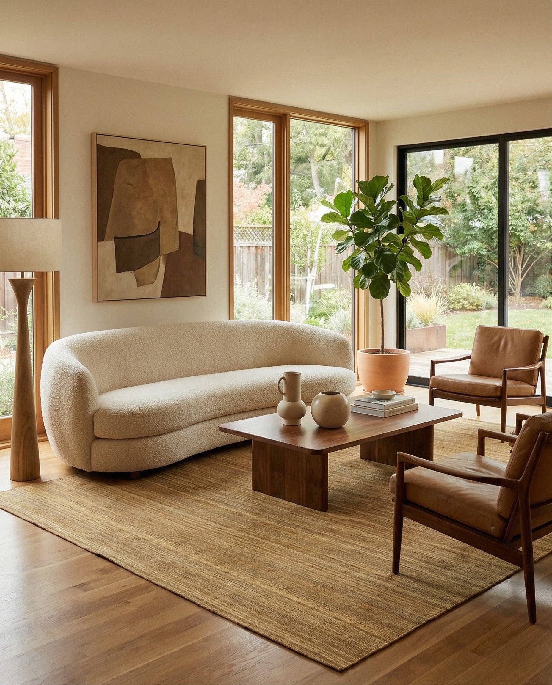  7' 1 x 9' 4  Hand Woven Kilim Modern Wool Rug