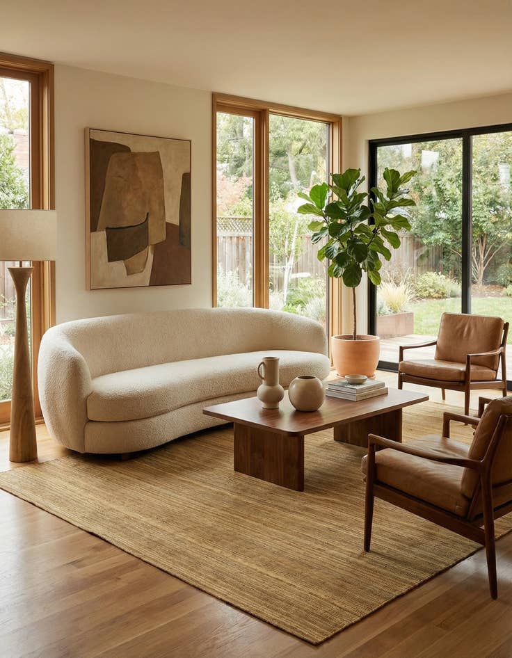 Detail image of 7' 1 x 9' 4  Hand Woven Kilim Modern Wool Rug