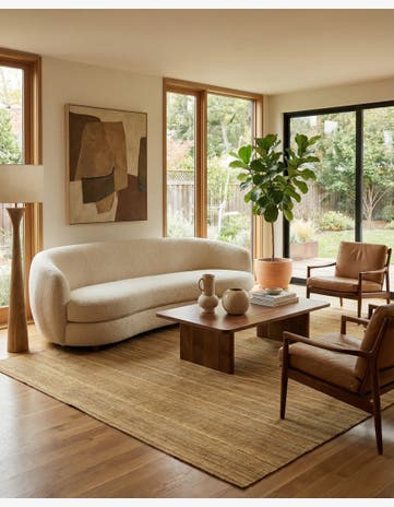 7' 1 x 9' 4 Hand Woven Kilim Modern Wool Rug