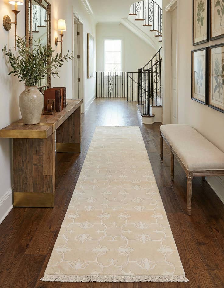 Detail image of 2' 7 x 13' 1  Hand Knotted Darya Wool Runner Rug