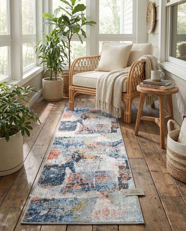 2' x 6' Kamala Washable Runner Rug