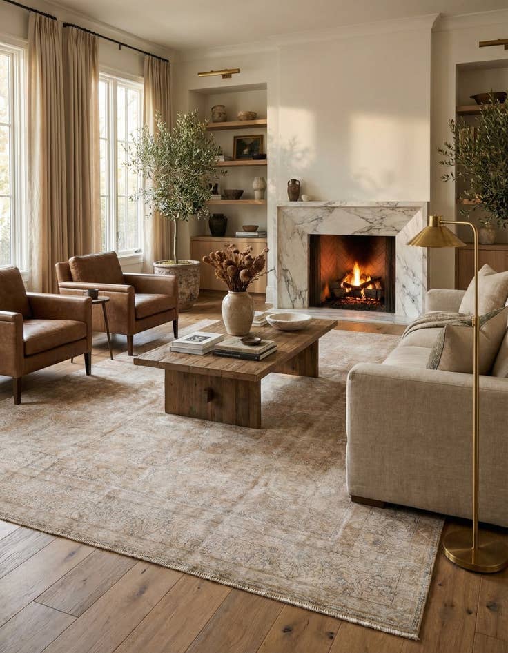 Detail image of  9' 10 x 12' 6  Hand Knotted Ultra Vintage Persian Wool Rug