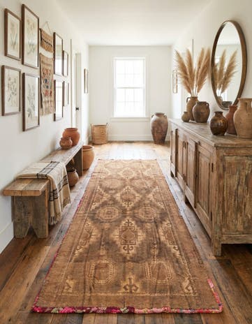 3' 9 x 10' Hand Knotted Balouch Persian Wool Runner Rug