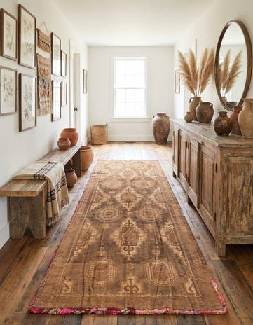 3' 9 x 10' Hand Knotted Balouch Persian Wool Runner Rug