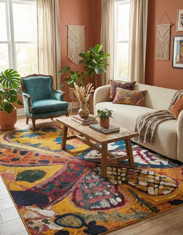 9' x 12' Washable Haerfest Rug