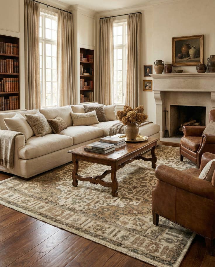 Detail image of 9' 4 x 12' 3 Hand Knotted Vintage Royal Persian Wool Rug