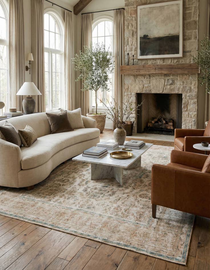 Detail image of 9' 4 x 12' 7  Hand Knotted Ultra Vintage Persian Wool Rug