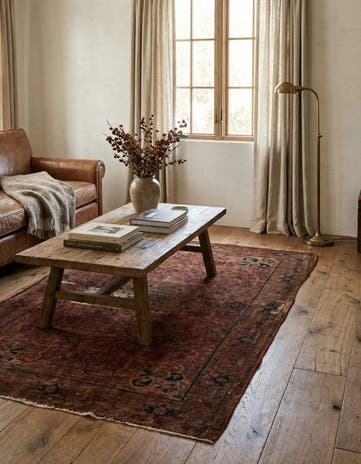 3' 7 x 5' Hand Knotted Ultra Vintage Persian Wool Rug