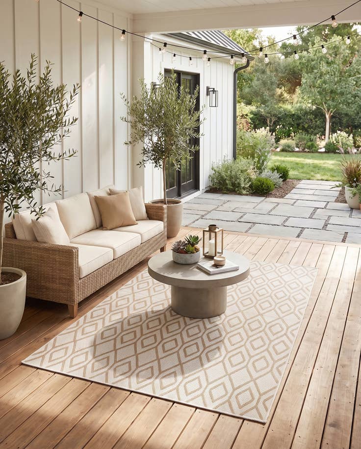 Detail image of 4' x 6' Easy-Clean Jill Zarin Turks and Caicos Indoor / Outdoor Rug