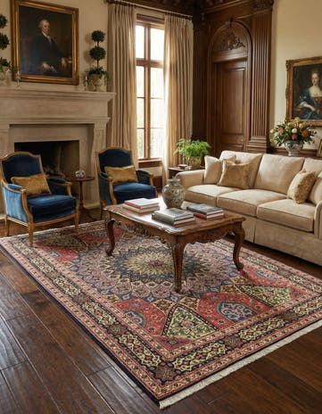 5' 5 x 8' Hand Knotted Tabriz Persian Rug