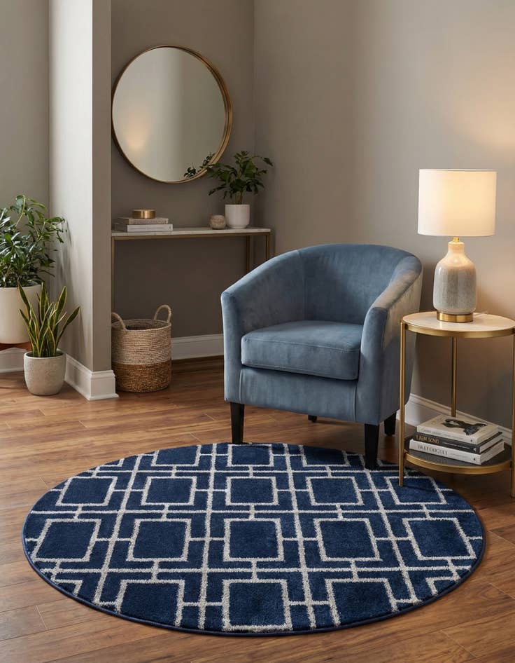 Detail image of 3' x 3'  Marilyn Monroe™ Glam Deco Round Rug