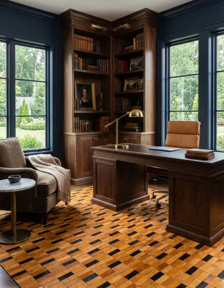 Detail image of  7' 11 x 9' 10 Cowhide - Patchwork Rug