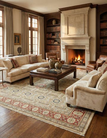10' 8 x 13' 7 Tabriz Wool Rug