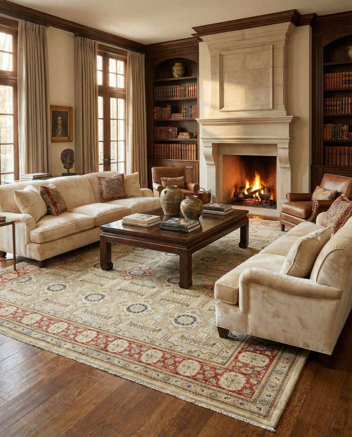 10' 8 x 13' 7 Tabriz Wool Rug