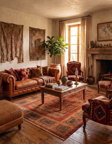 4' 9 x 7' 1 Luribaft Wool Rug