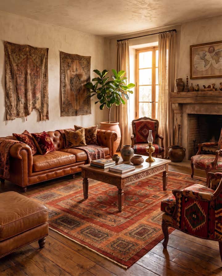 4' 9 x 7' 1 Luribaft Wool Rug