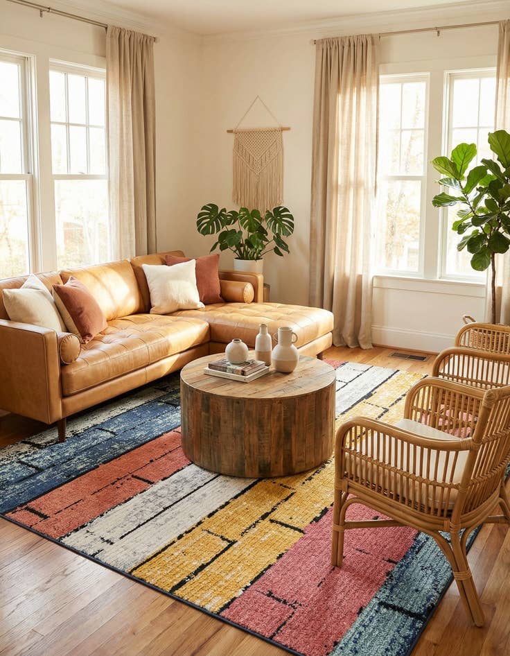 Detail image of  7' 10 x 7' 10 Tagine Square Rug