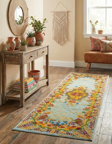 Aqua Calypso Runner Rug