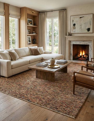 6' 7 x 9' 6 Hand Knotted Modern Ziegler Rug