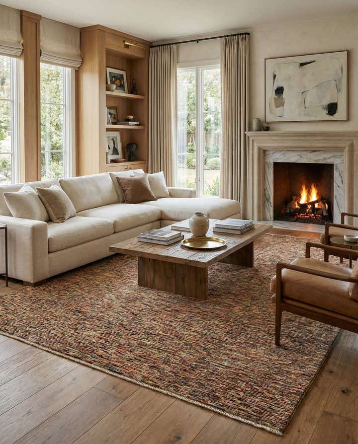 6' 7 x 9' 6 Hand Knotted Modern Ziegler Rug