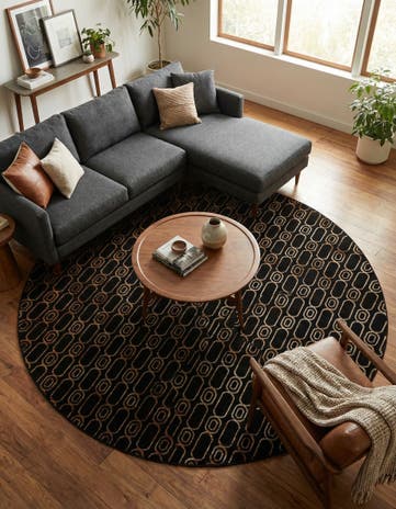 10' x 10' Vogue Geo Round Rug