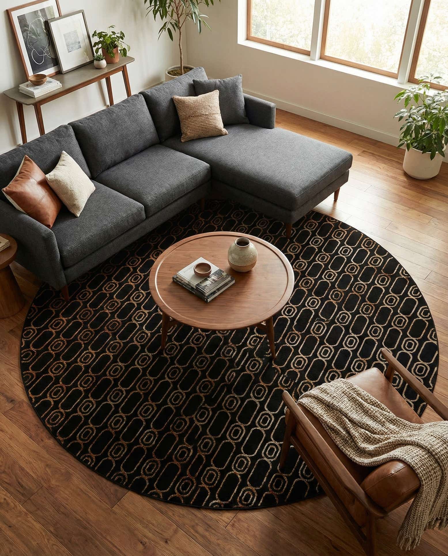 10' x 10' Vogue Geo Round Rug