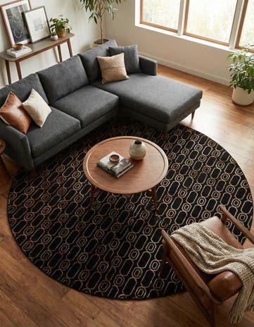 10' x 10' Vogue Geo Round Rug