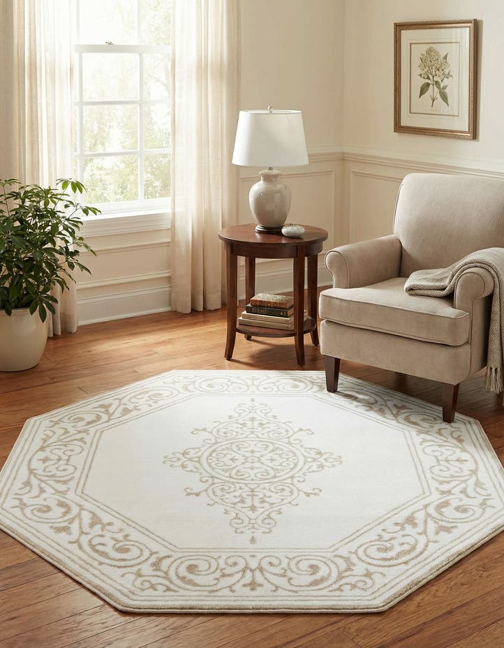 5' 3 x 5' 3 Hermitage Octagon Rug
