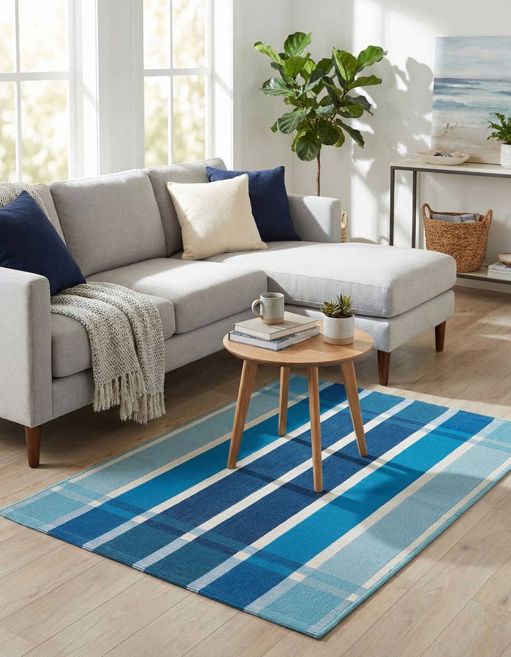 Detail image of  2' x 3'  Washable Ribbon Indoor / Outdoor Rug