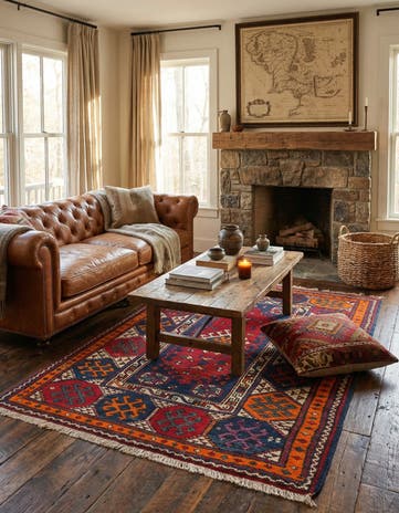 4' x 6' 3 Hand Knotted Anatolian Wool Rug