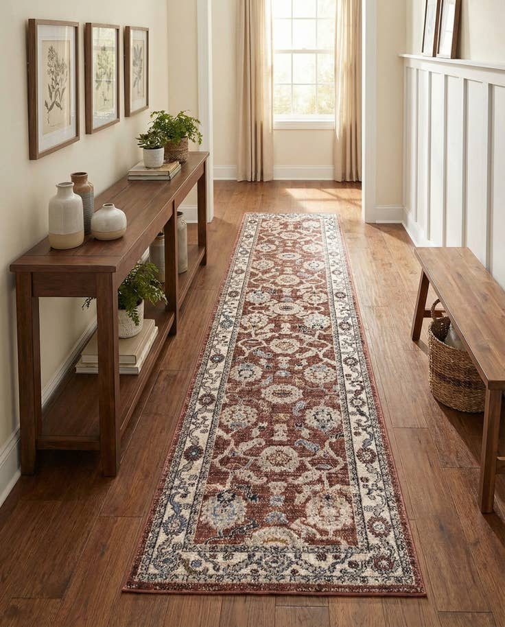 Detail image of 2' 7 x 12' Eco Traditional Runner Rug