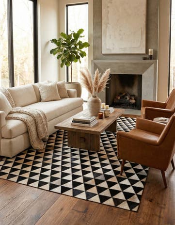 5' 2 x 8' Cowhide Stocks Rug