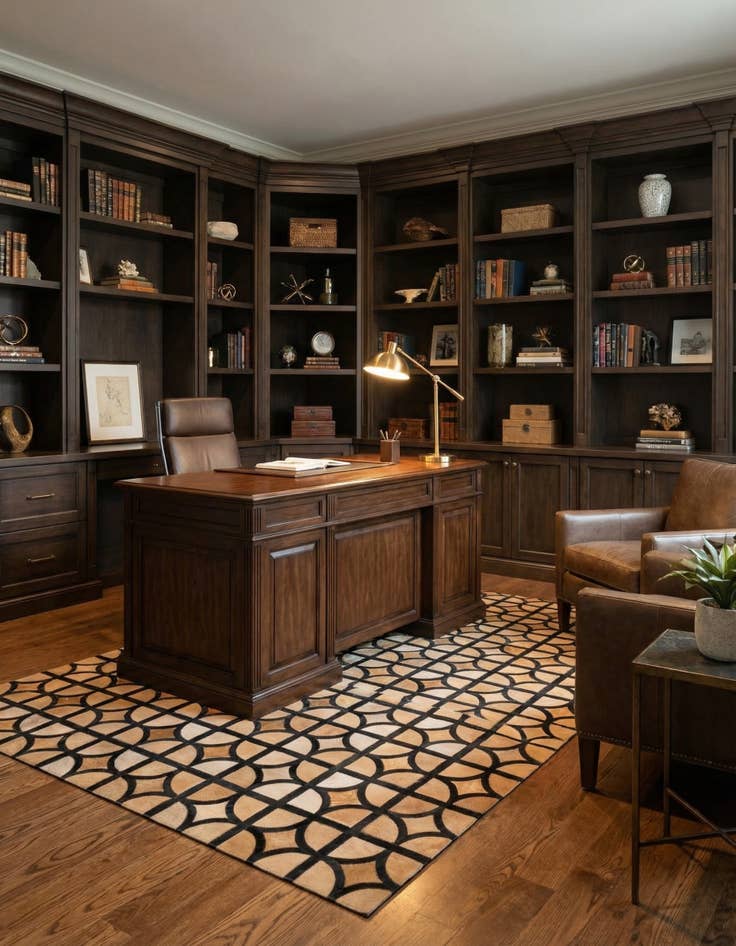 Detail image of 5' x 7' 10 Cowhide Rug