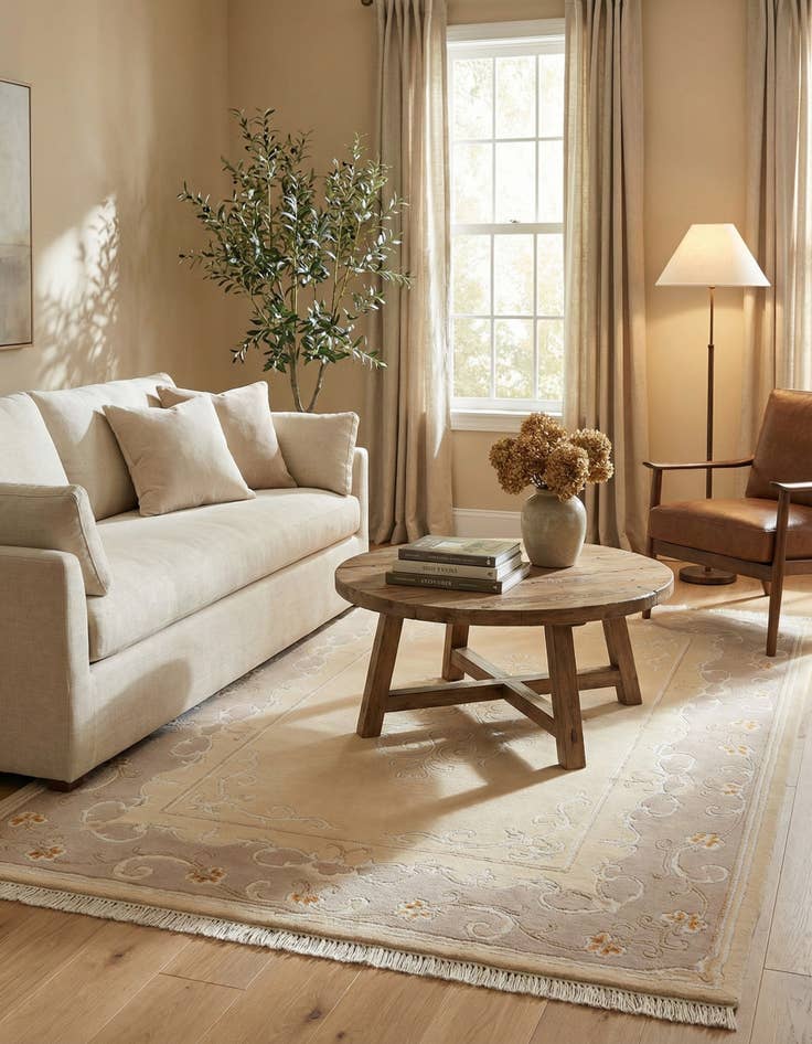 Detail image of  3' 11 x 5' 11  Hand Knotted Darya Wool Rug