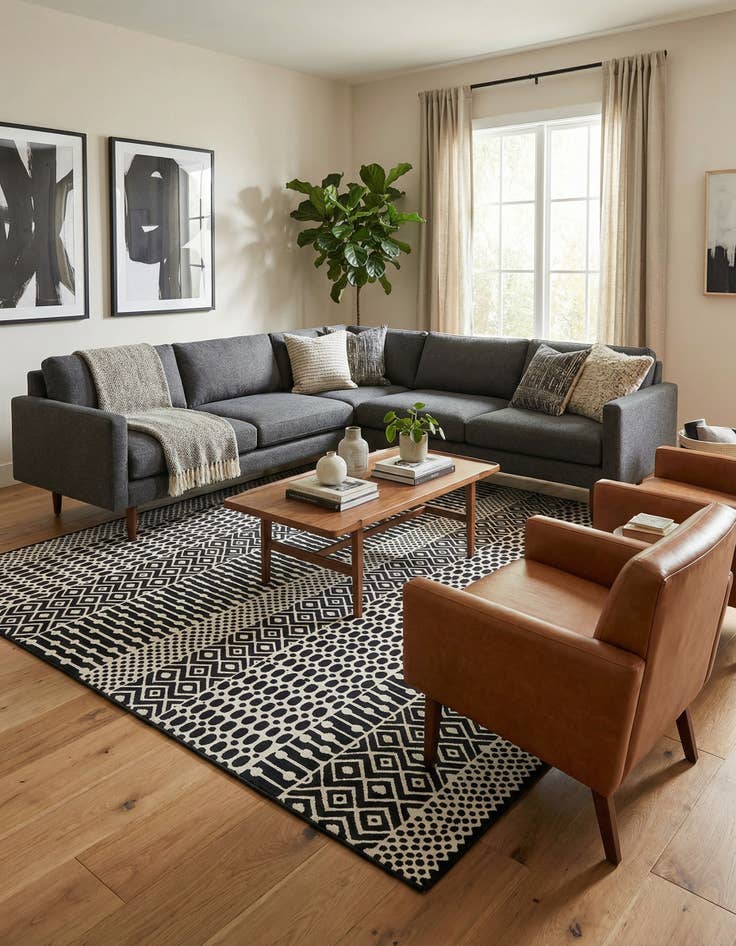 Detail image of 9' 10 x 9' 10 Milano Square Rug