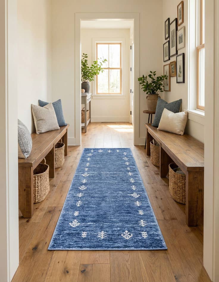 Detail image of 2' x 6' 1 Gabbeh Runner Rug