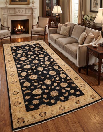 5' 7 x 9' 6 Hand Knotted Ziegler Rug