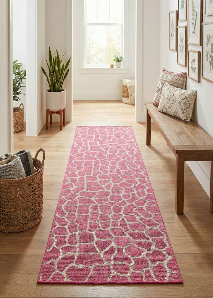 2' 7 x 10' Easy-Clean Safari Indoor / Outdoor Runner Rug