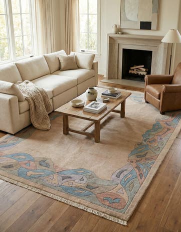 5' 9 x 7' 11 Hand Knotted Tibet Wool Rug