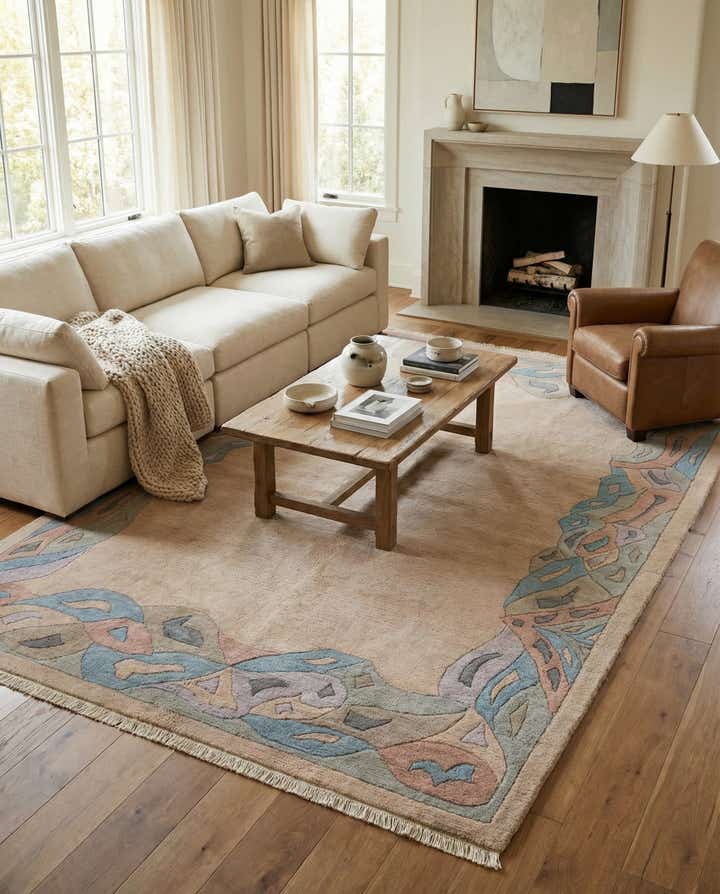 5' 9 x 7' 11 Hand Knotted Tibet Wool Rug