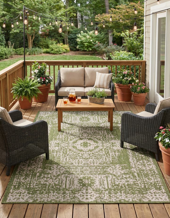 7' x 10' Easy-Clean Traditional Indoor / Ou...