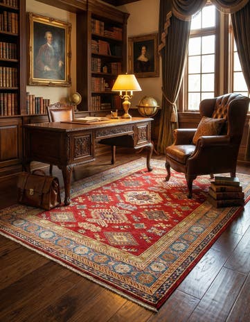 4' 10 x 6' 6 Kazak Wool Rug