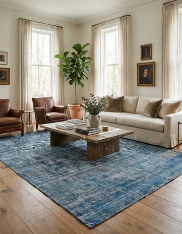 9' 5 x 13' Hand Knotted Ultra Vintage Persian Wool Rug