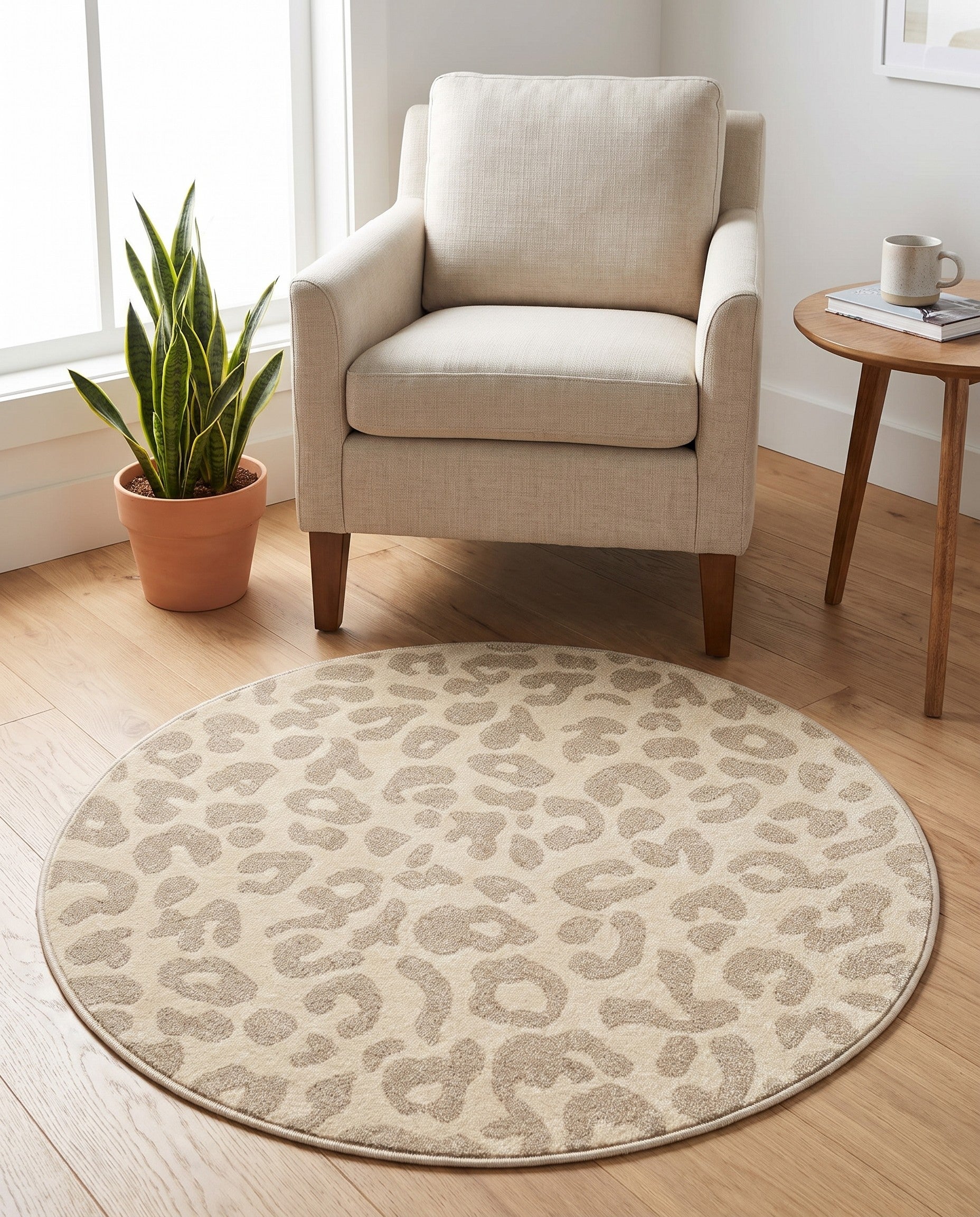 3' x 3' Contour Round Rug