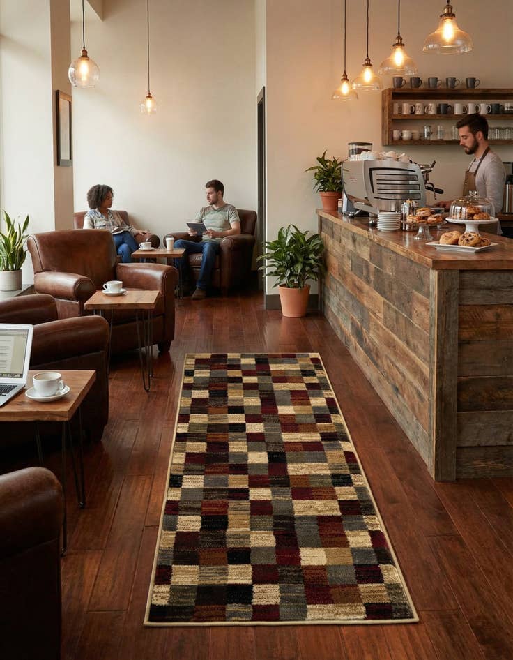 Detail image of 2' x 5' Coffee Shop Runner Rug